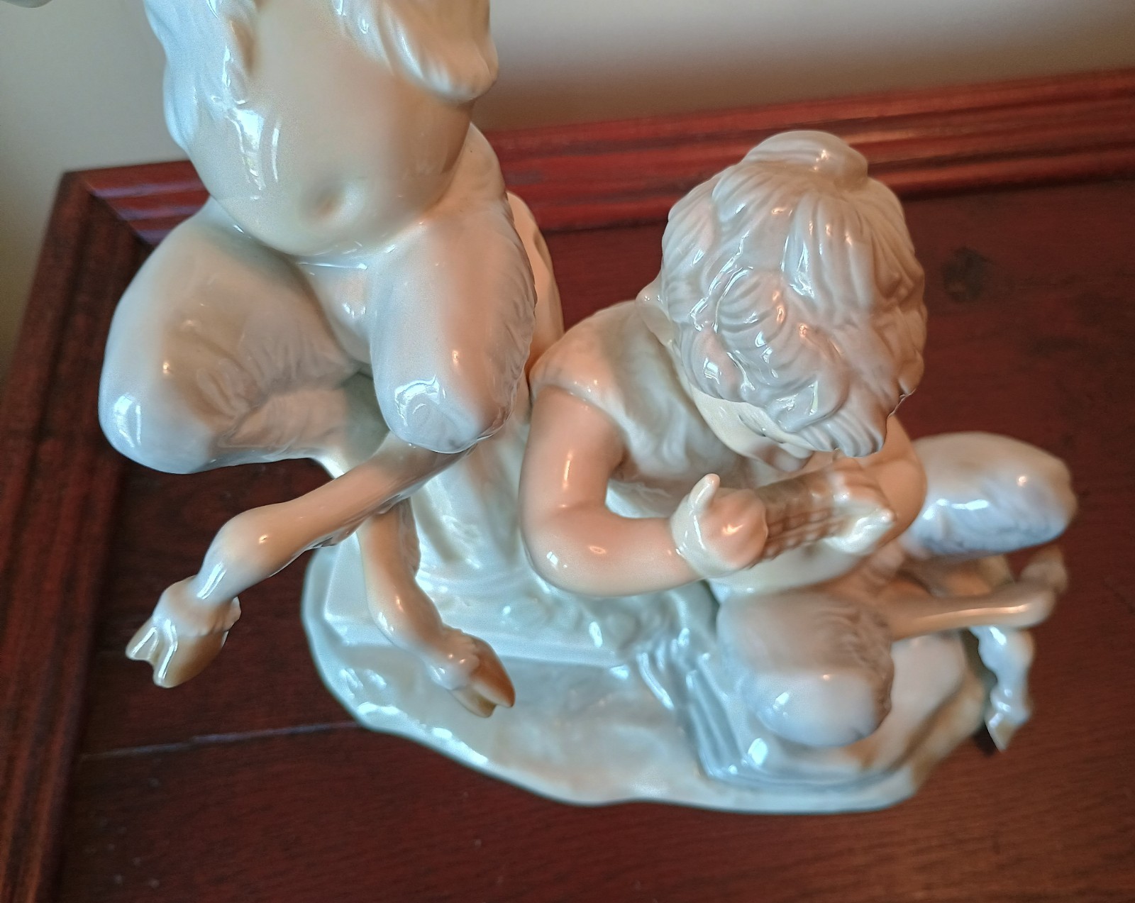 Rare Porcelain Lladro Satyrs Fauns Group Figure 1008 Mythology Fulgencio Garcia