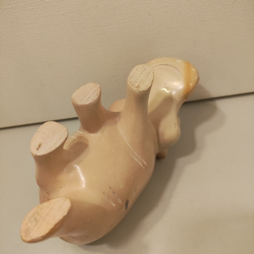 Hand Carved Stone Hippopotamus Vintage 2 3/4″ In Height paperweight Figurine