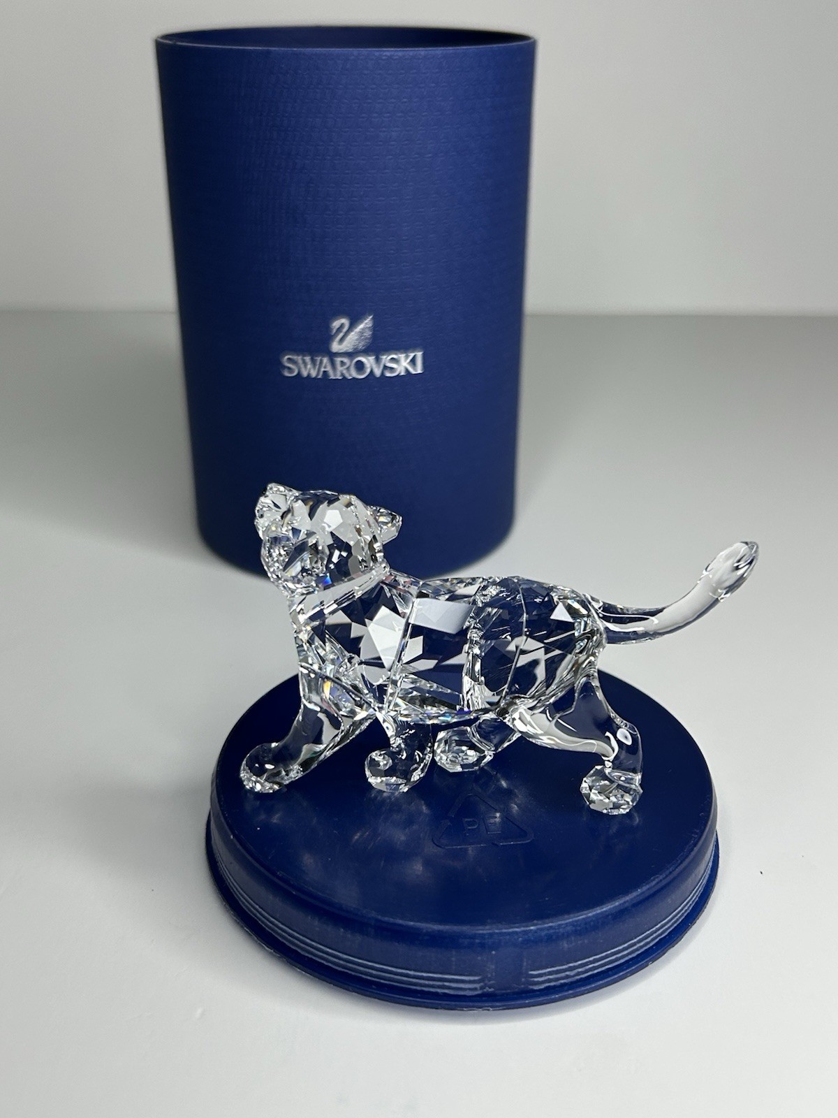 Swarovski Crystal Lion Cub Figurine Clear Animals Adults Lion Boxed 1194148