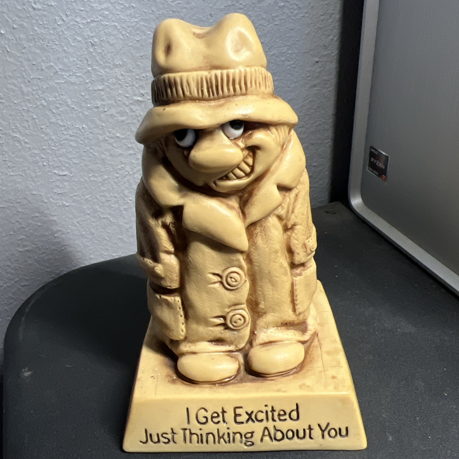 Vintage 1970’s Russ Berrie Figurine, I Get Excited Just Thinking About You, Gift