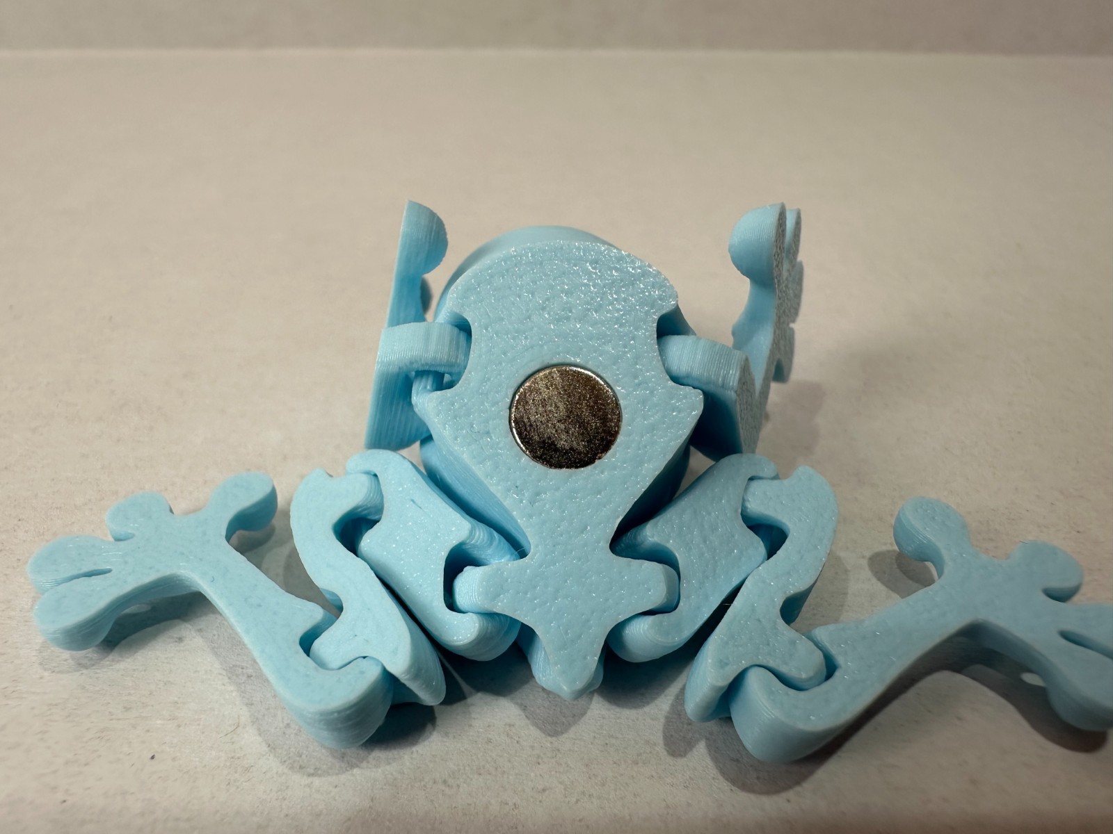 3D Printed Tiny Frog Decorative Figurine Magnets