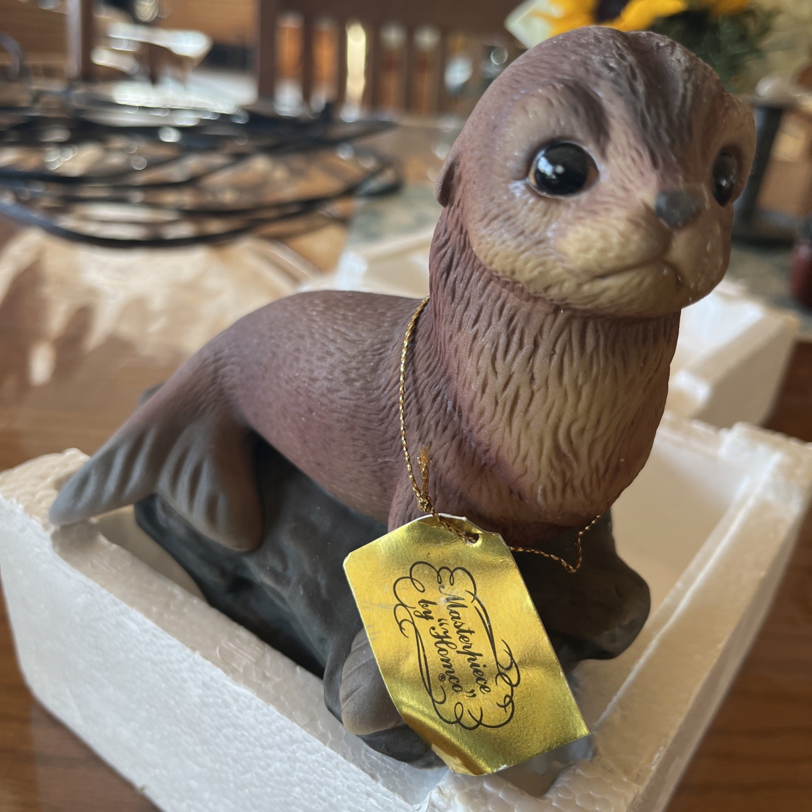 Masterpiece By Homco Baby Seal From English Clays Porcelain Mizuno Family 1127DI