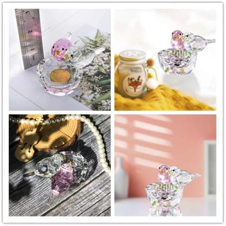 NEW Crystal 2024 Crystal Bird Figurine Collectible Art Glass Home Deco