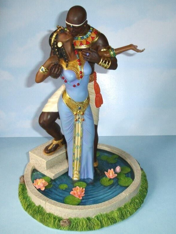 Lenox Blackshear THE SENSUAL KISS Ebony Visions Figurine Artist Proof 31/50 New