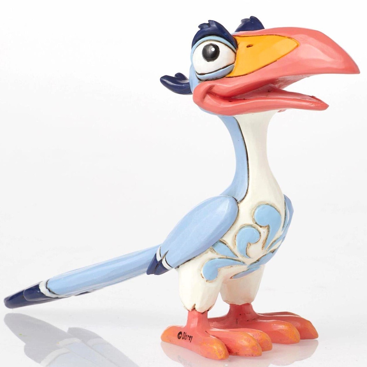 ❦ New JIM SHORE DISNEY Figurine ZAZU THE LION KING Hornbill Blue Bird Statue