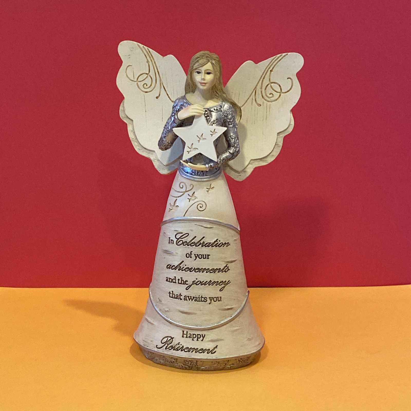 Elements #82375 “Happy Retirement” Angel with Star 2014 Pavilion Gift Company