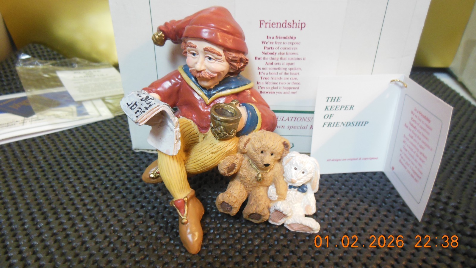 Shenandoah Designs the Keeper of friendship 1995/ store display item/new other