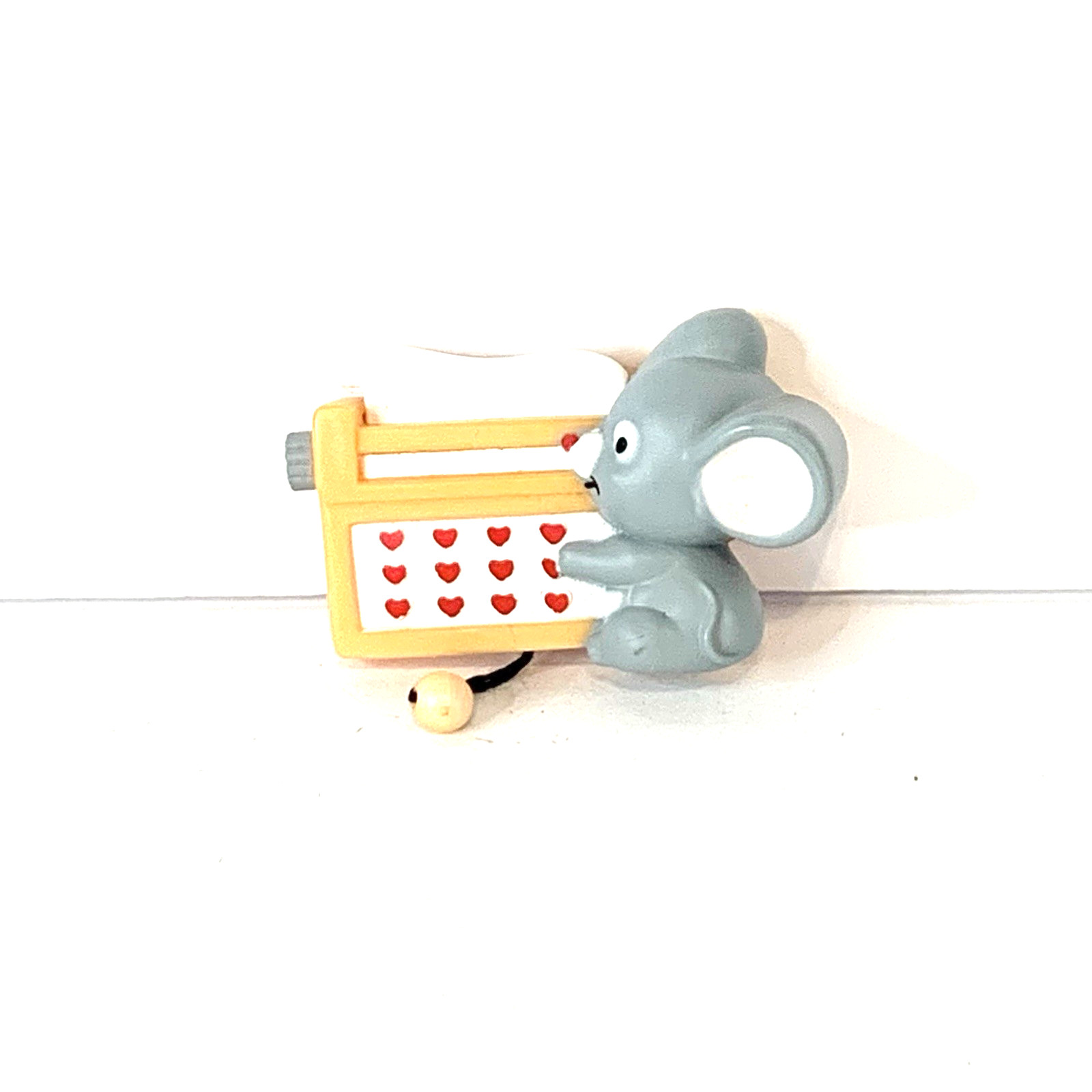 Vintage Russ Your Special Cartoon Mouse Typewriter Pin Brooch Pull String 1 in