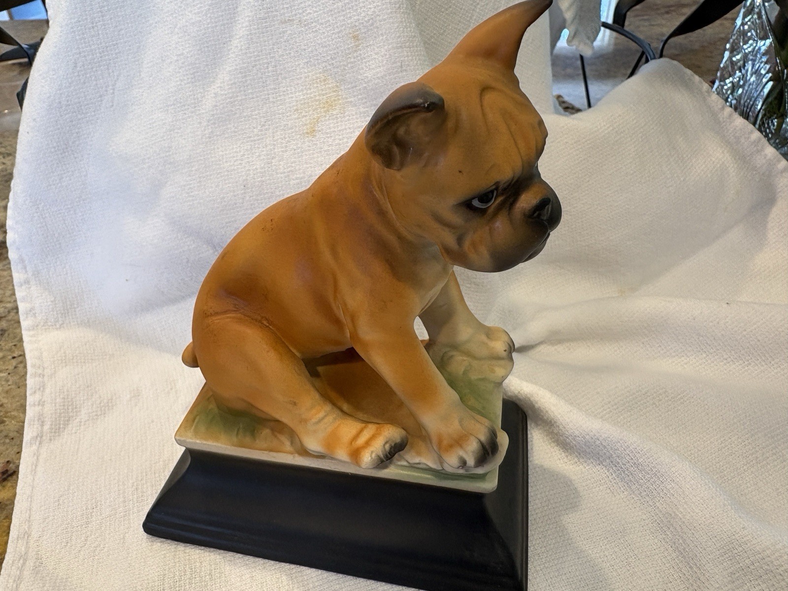 Vintage Made In Japan Ceramic Dogs Smoke Free Home