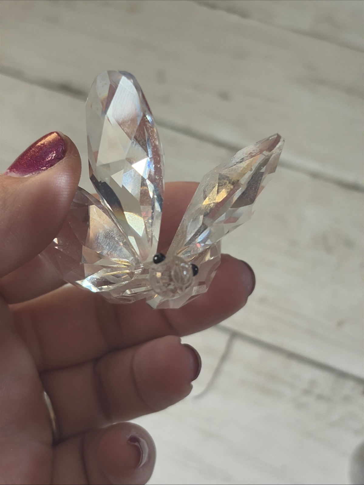 Swarovski Crystal Butterfly – Broken Apart AS IS Needs To Be Glued