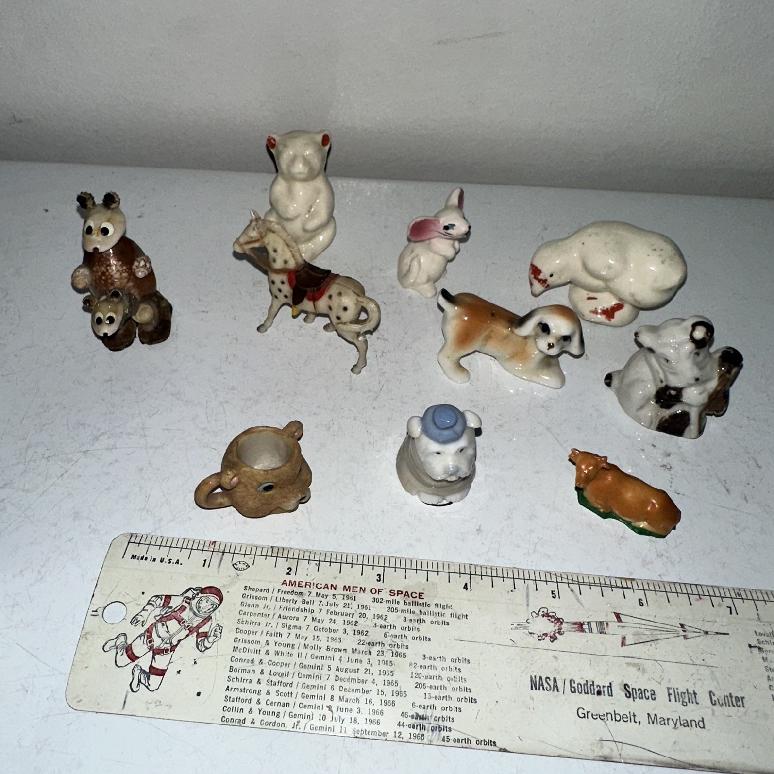 Mixed Lot 10 Vintage Miniature Porcelain Bone China Ceramic Animal Figurines