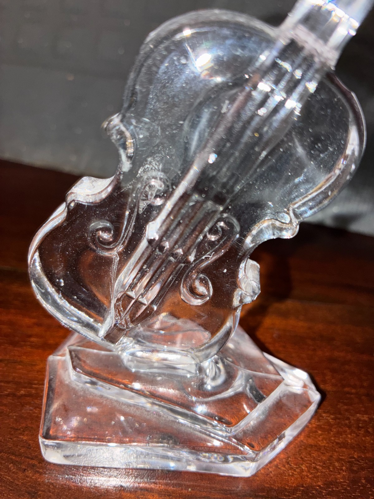 Crystal Violin and Mandolin- Hand Crafted Musical Instrument Figurine
