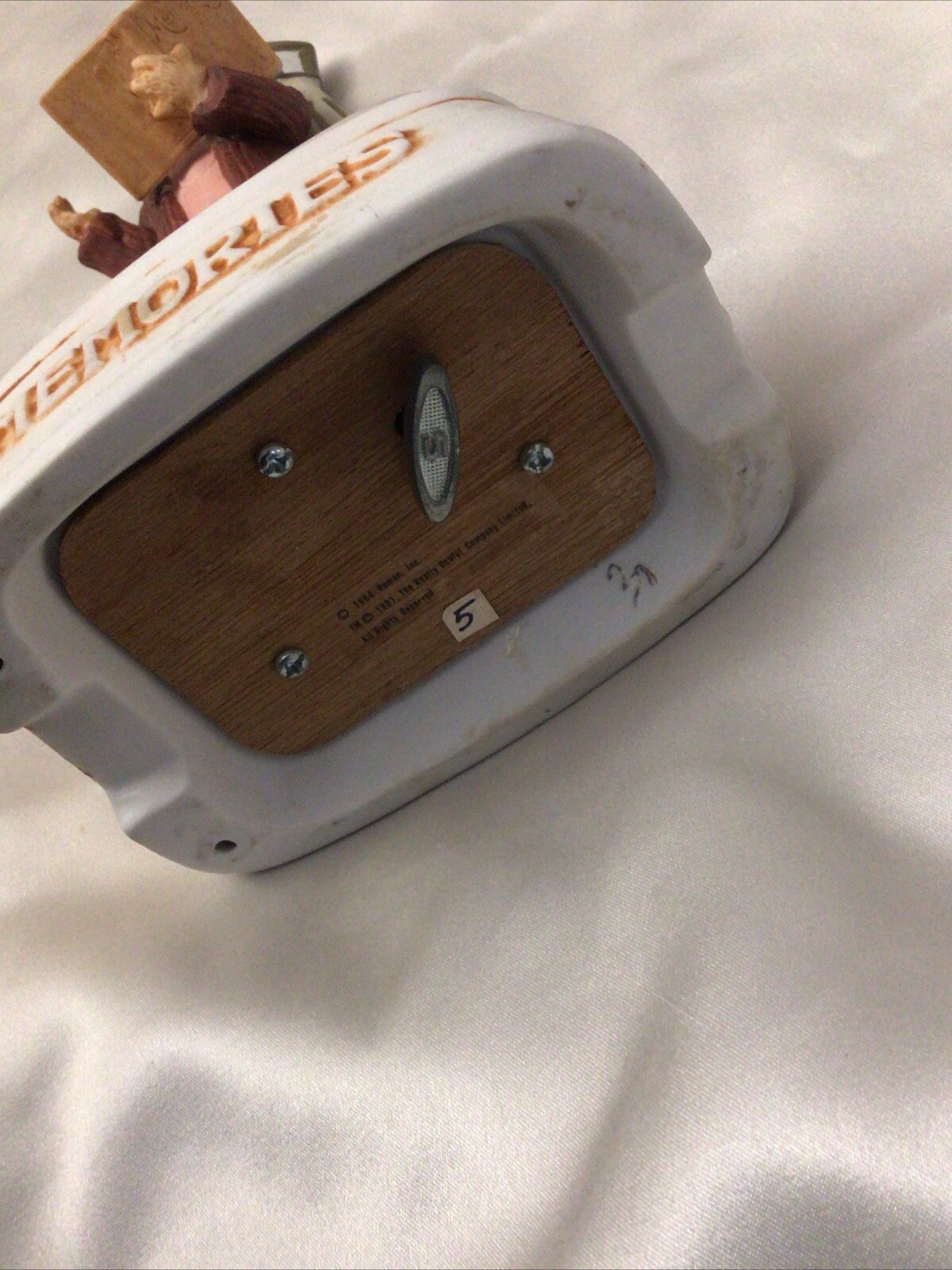 Vintage Roman Inc. “Memories” Cat Music Box Figurine Rare Collectible Figure
