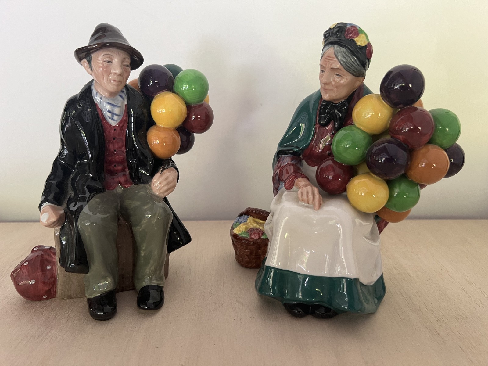Royal Daulton “The Old Balloon Seller” #HN 1315 (balloon man and woman)
