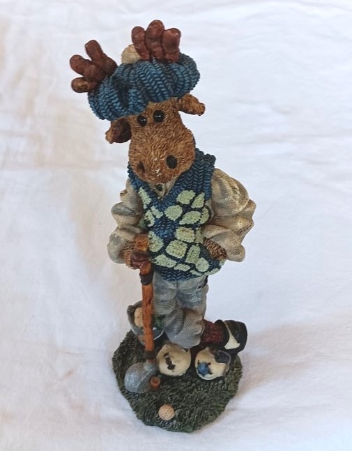 Golf Figurine Ziggy Moose Duffer Boyd’s Bears Friends