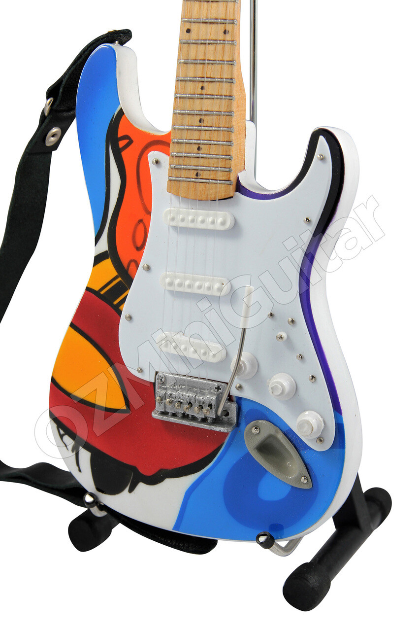 Miniature Guitar Eric Clapton Crash 2 & Strap
