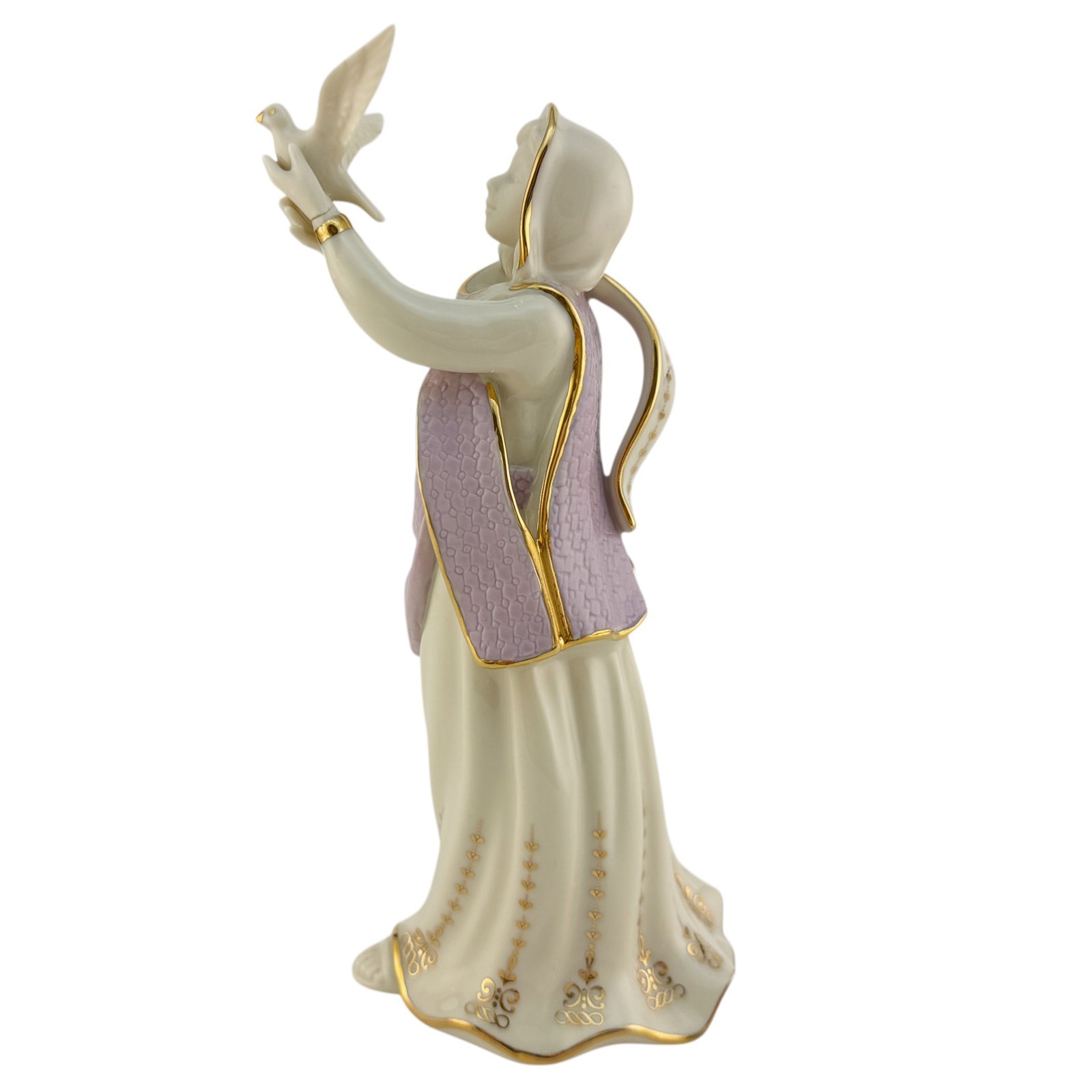 IMPERFECT Lenox China First Blessing Nativity DOVE SELLER Figurine Only