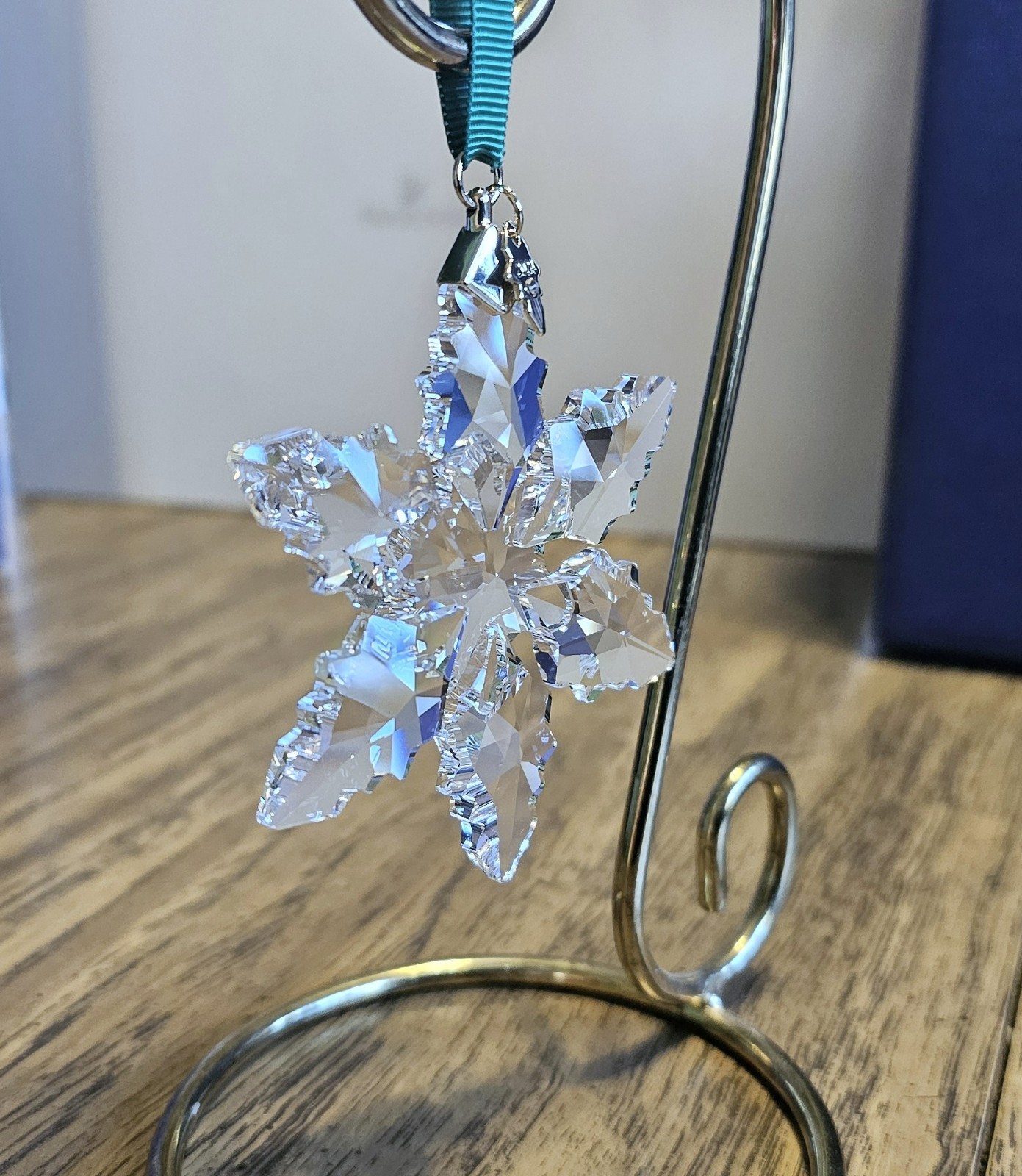 ❄️ Swarovski Crystal 2024 A.E., Large, Winter Snowflake Ornament, w/ Ribbon, NIB