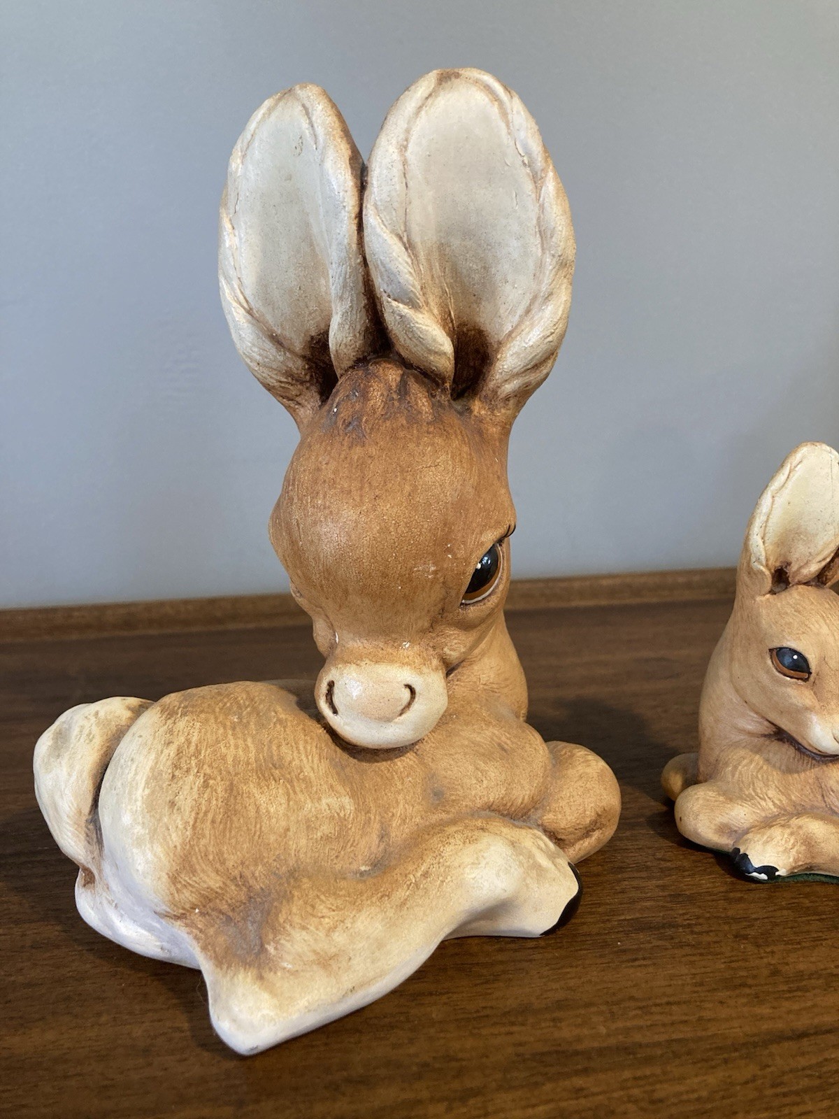Vintage FAWN Mom & Bambi Deer Baby MOORCRAFT Tinkerware England Figurine