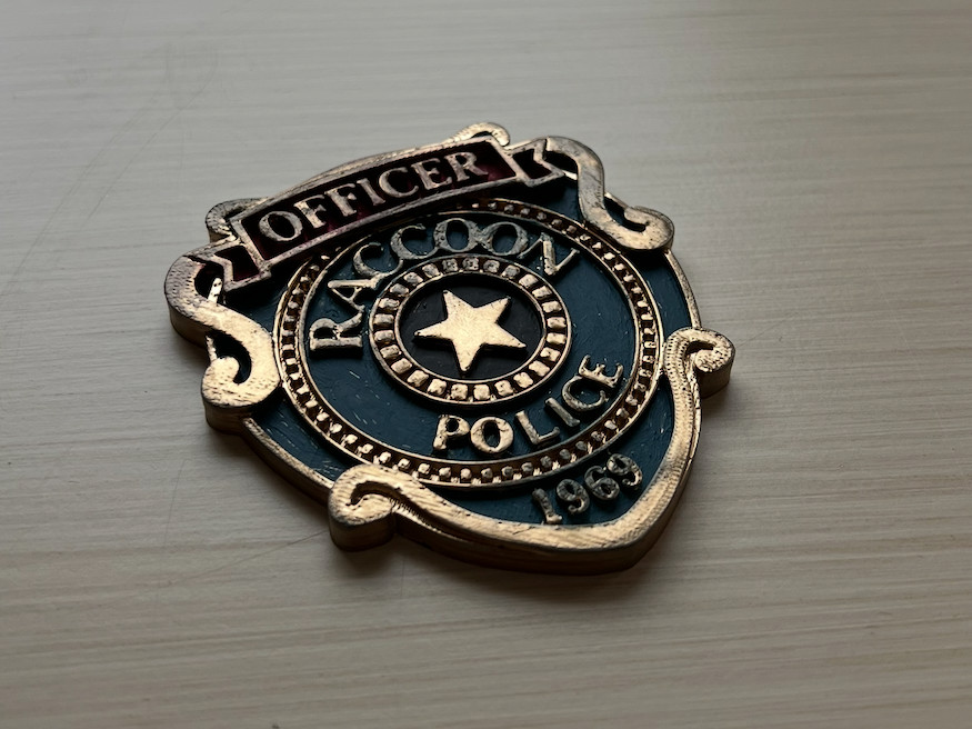 RPD Badge Cosplay Prop Resident Evil Hand Painted Model / DIY Kit 1p