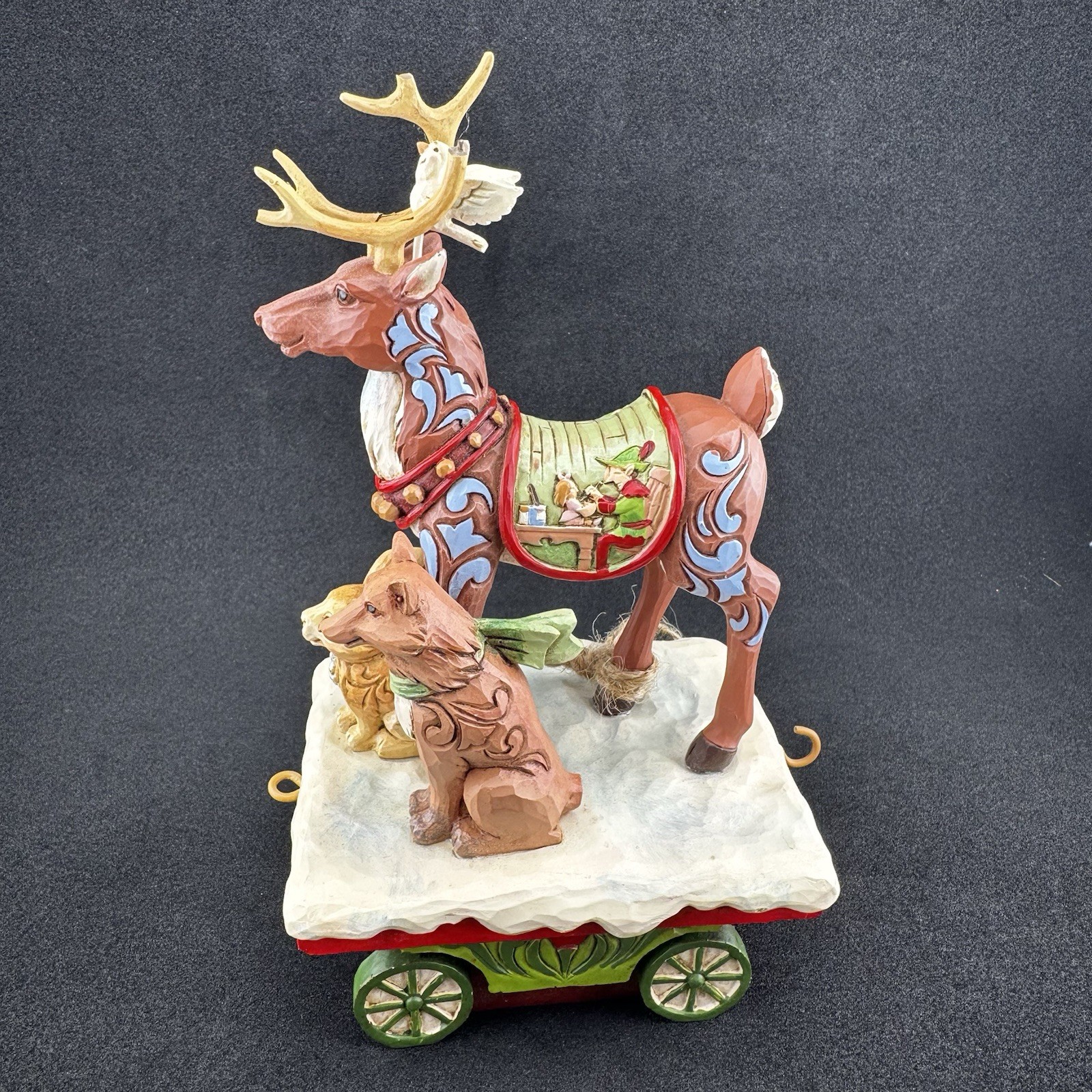 Jim Shore Heartwood Creek “Onward Toward Wintry Adventures” 6009695 Reindeer **