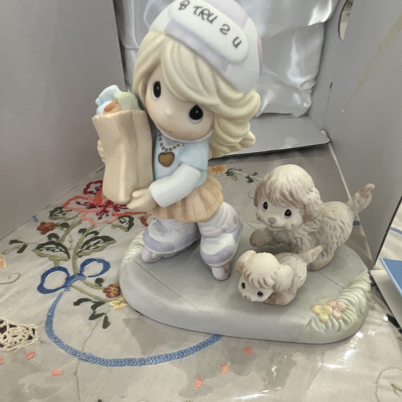 Precious Moments Porcelain Bisque Figurine You’re On A Roll 2007