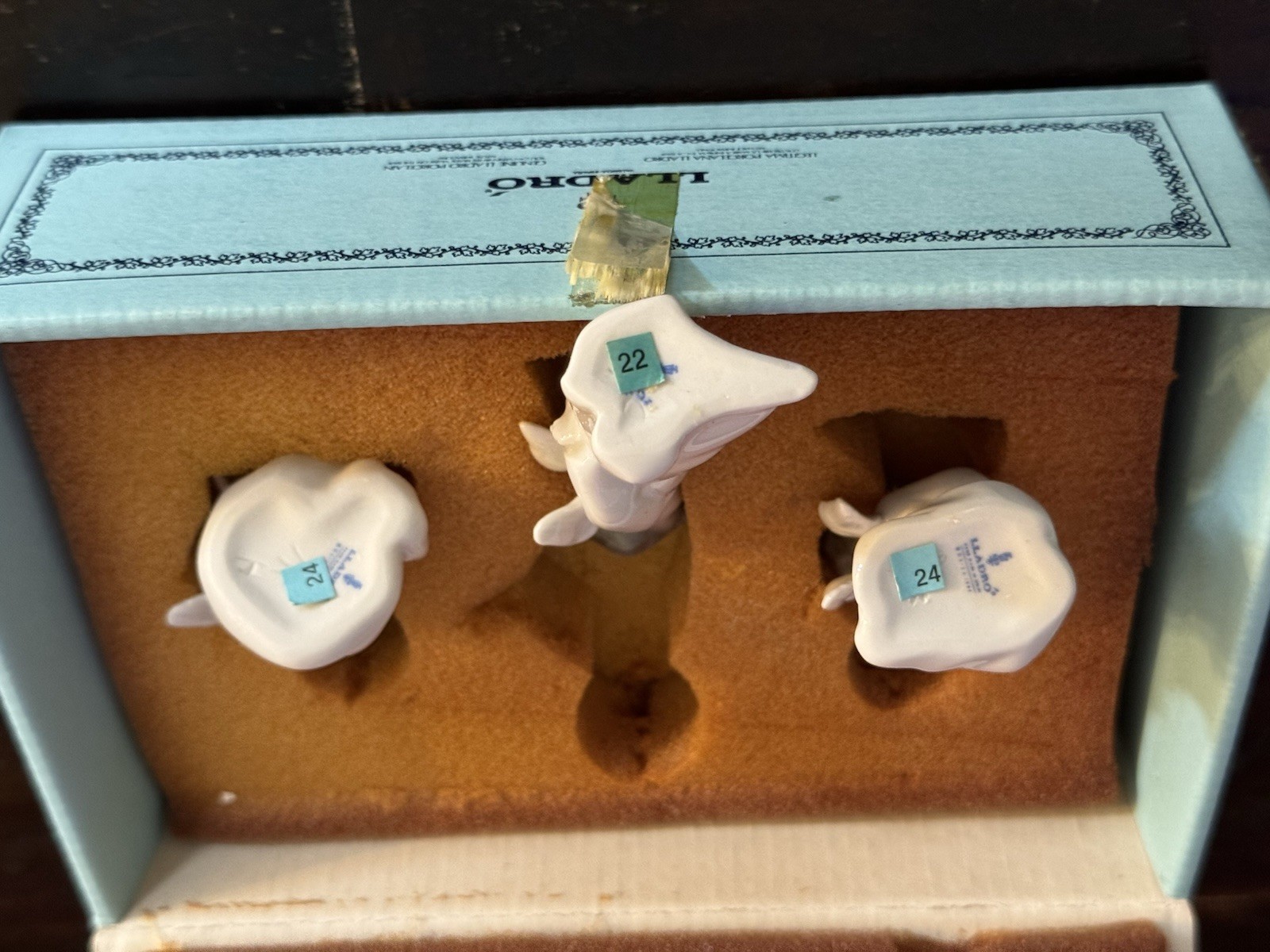 Lladro NEW In Box Vintage 3 Piece Miniangelitos Set Angels Ornaments