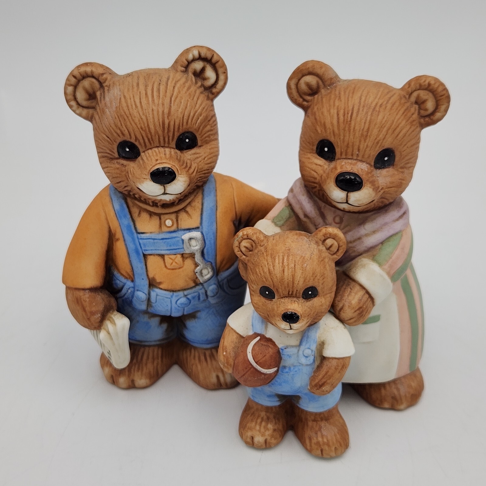 Homco Porcelain Teddy Bear Figurines 16 Piece Lot Of 5 Daily Life Theme Sets