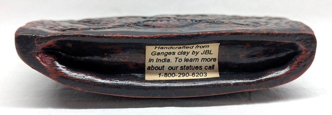 JBL Calcutta India Statue Handcrafted Ganges Clay Figurine Folk Art – 3.75″ H
