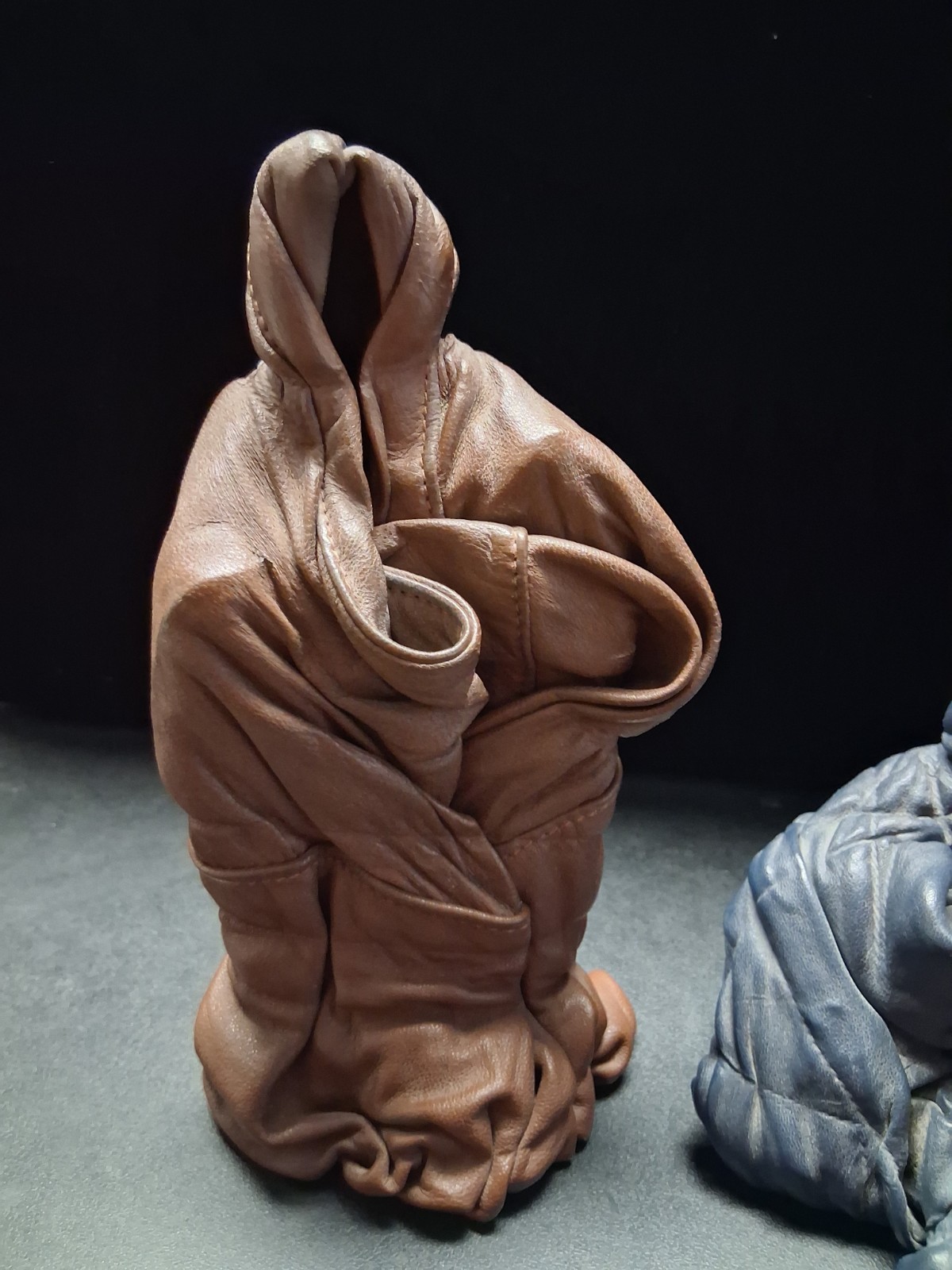 2 Molded Leather Art Figurines From Middle East
