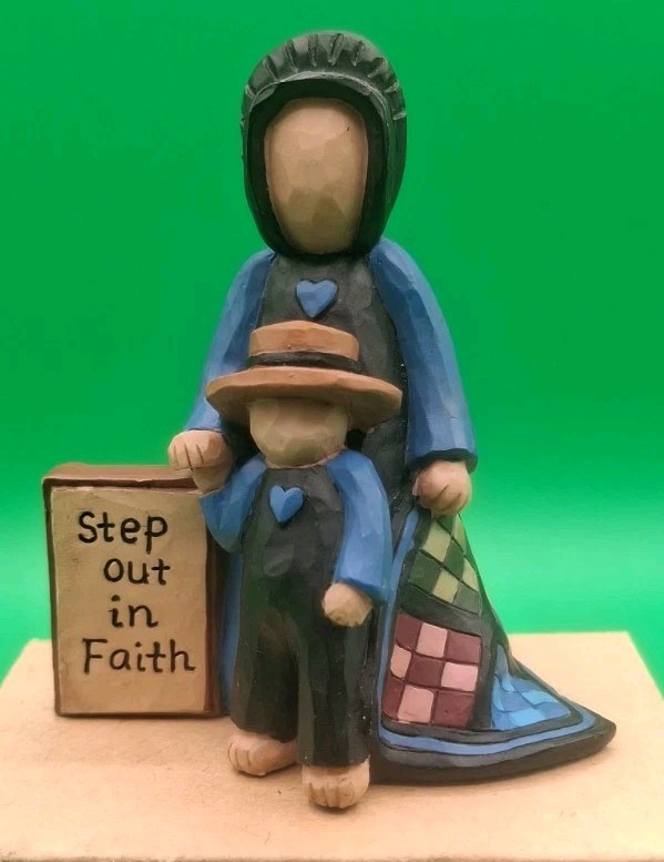 Esther O’Hara Faceless Amish Woman & Child “Step Out In Faith ” – 2009