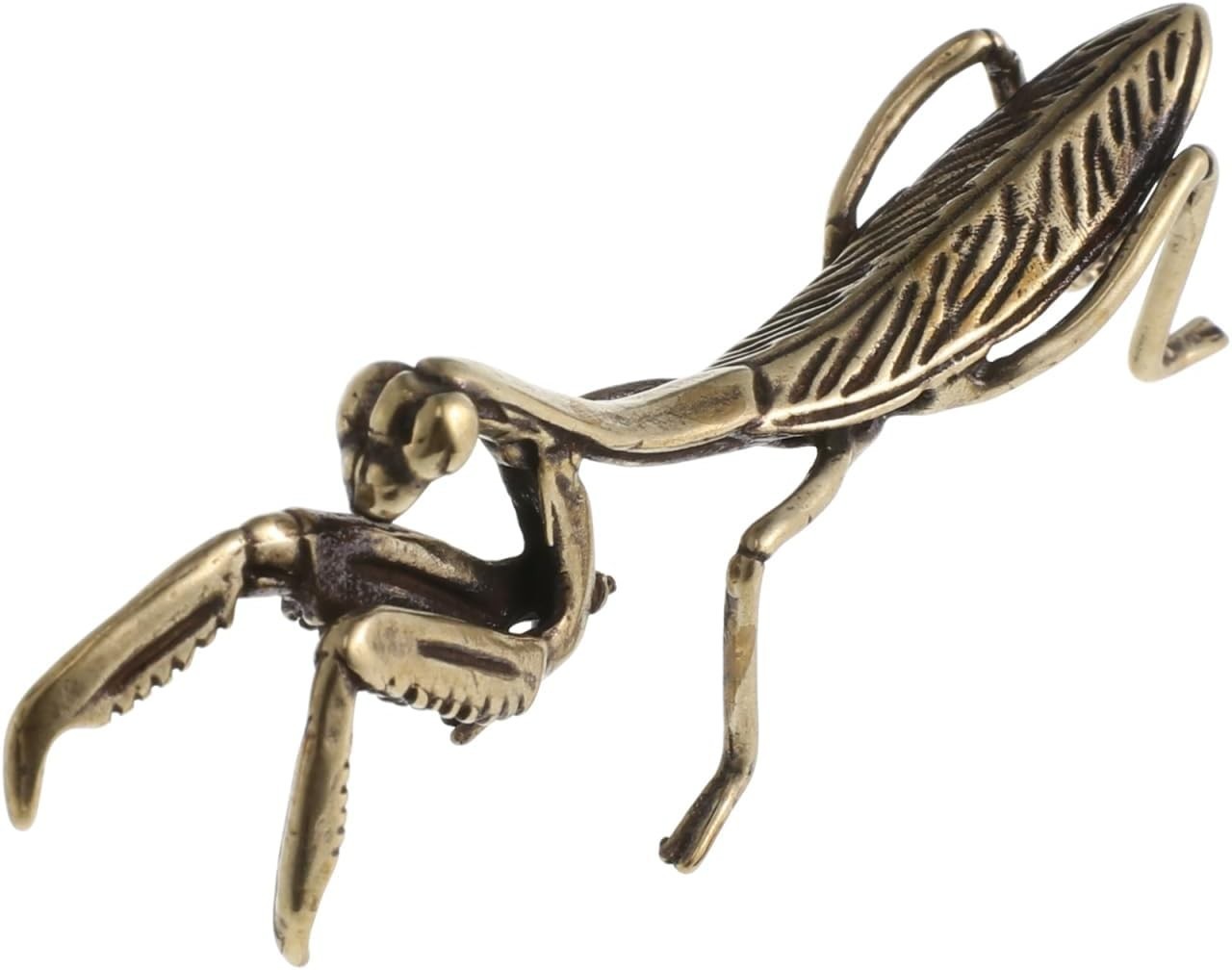 Intricate 2.83″ Golden Mantis Figurine – Perfect for Indoor & Outdoor Decor