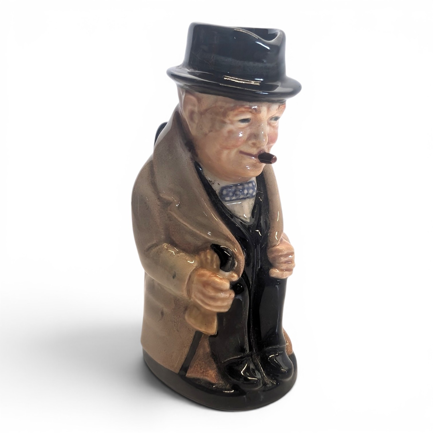 Vintage Royal Doulton England Mini Toby Mug Jug Winston Churchill 4″
