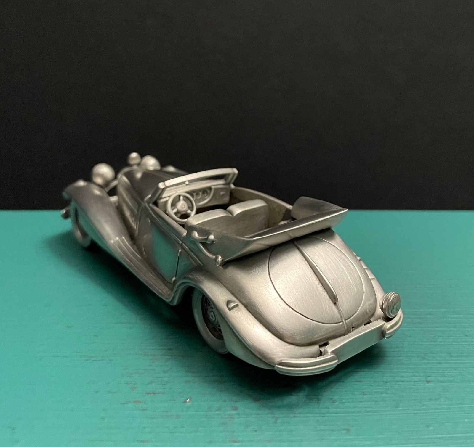 PMI Pewter Mercedes Benz 540K Grand Touring Car Automobile Replica Mini Figurine