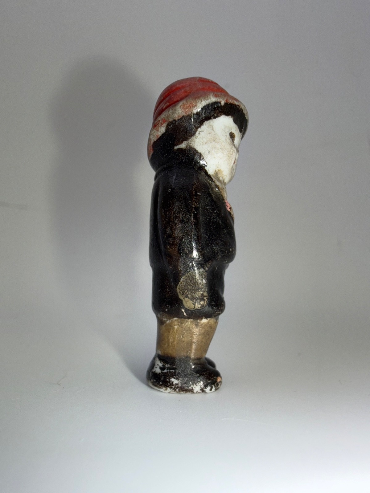 Miniature 1930s Bisque Penny Boy Figurine Vintage Japan Character Figure