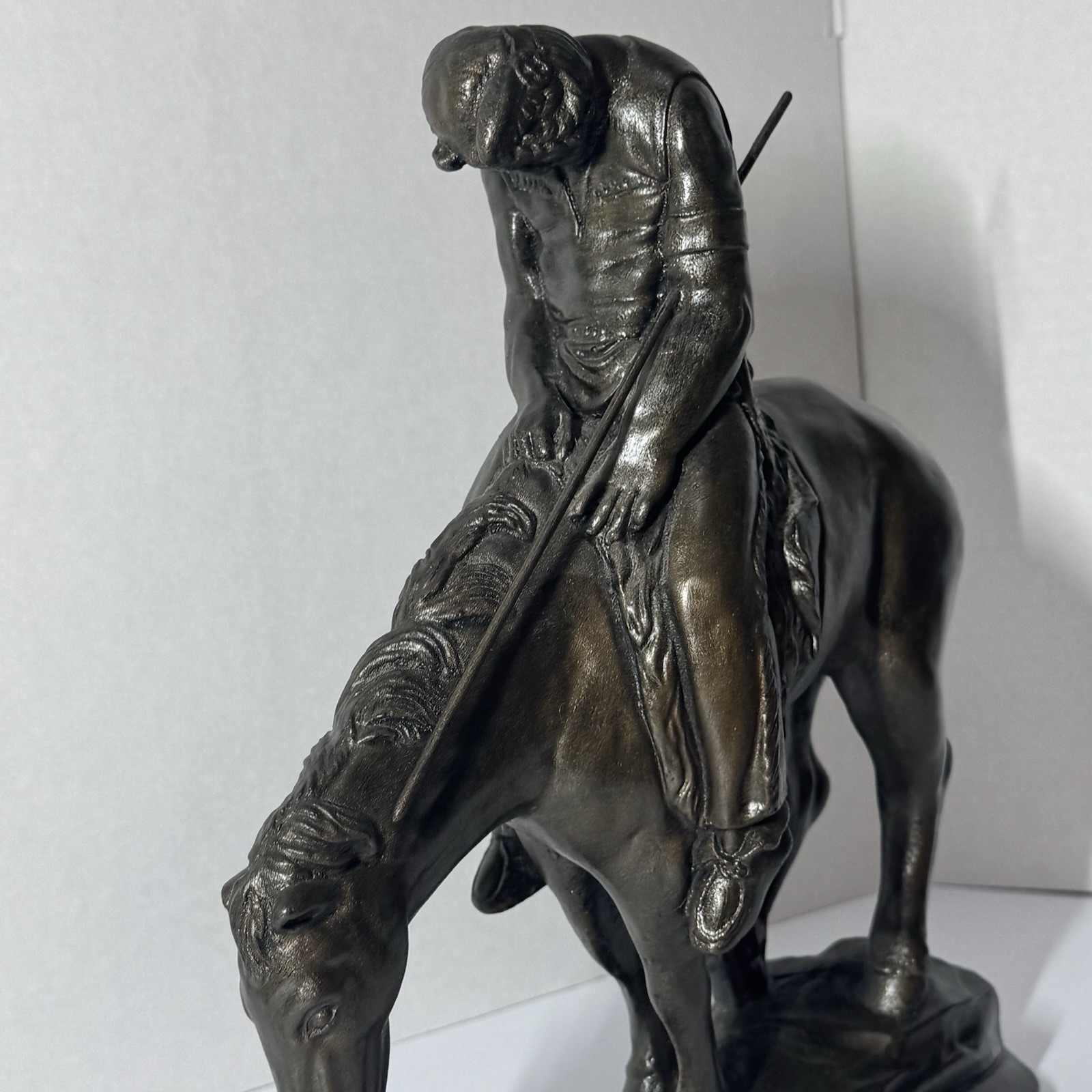 End of the Trail Statue After James Earle Fraser Cast Metal Texas Made 12inches
