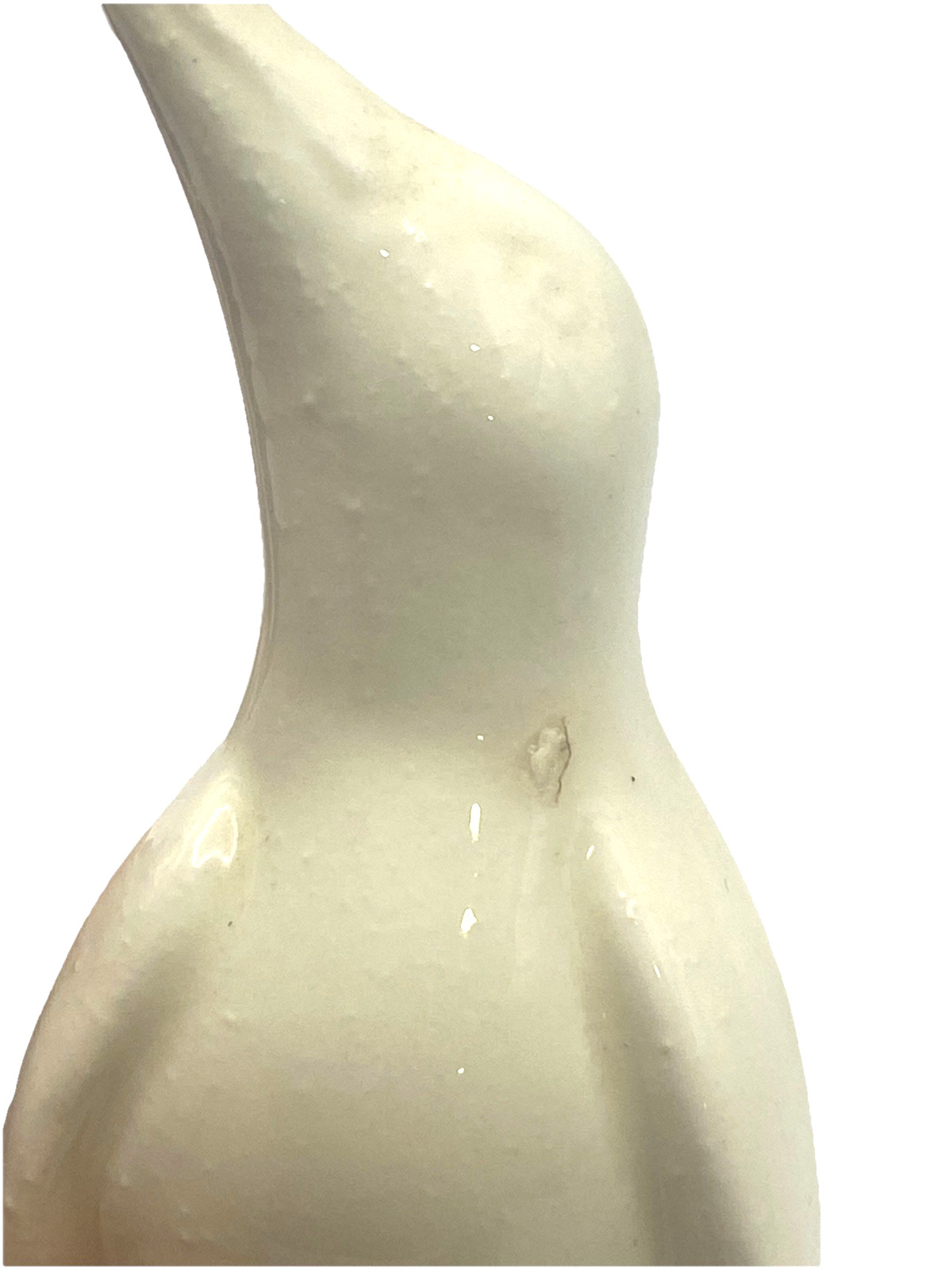 Vintage White Ceramic Penguin Figurine Minimalist Mid Century Style 4”
