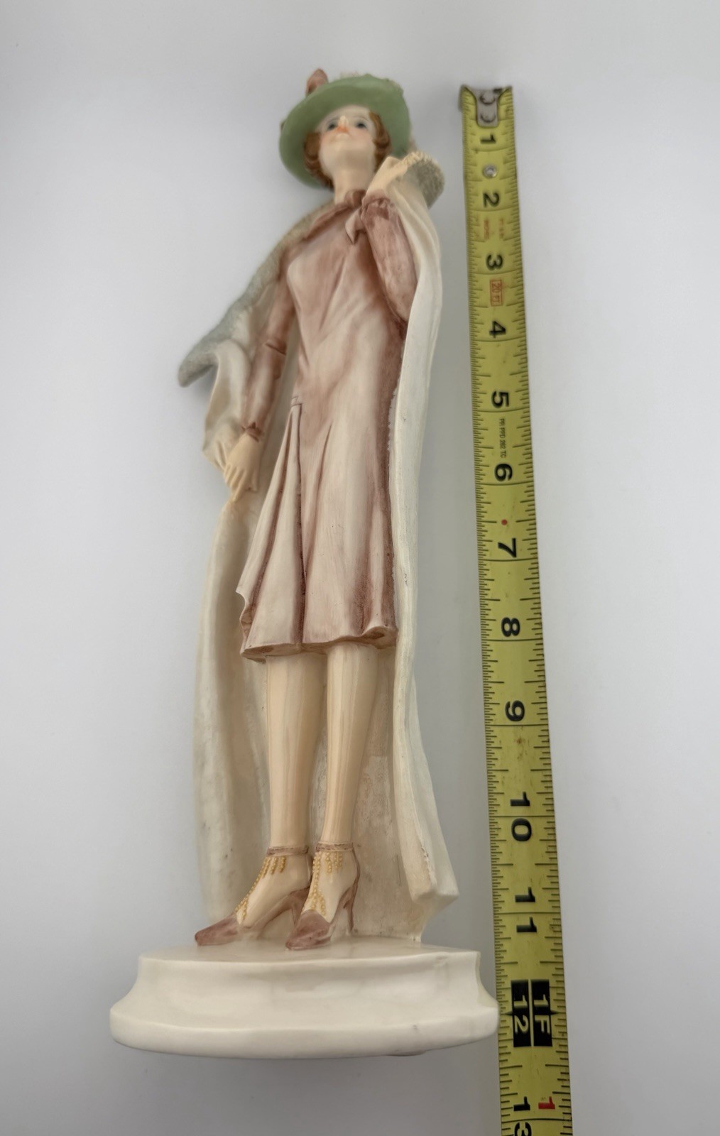Seymour Mann Art Deco 1920’s Elegant Lady with Cloak Woman Resin Figurine 12”