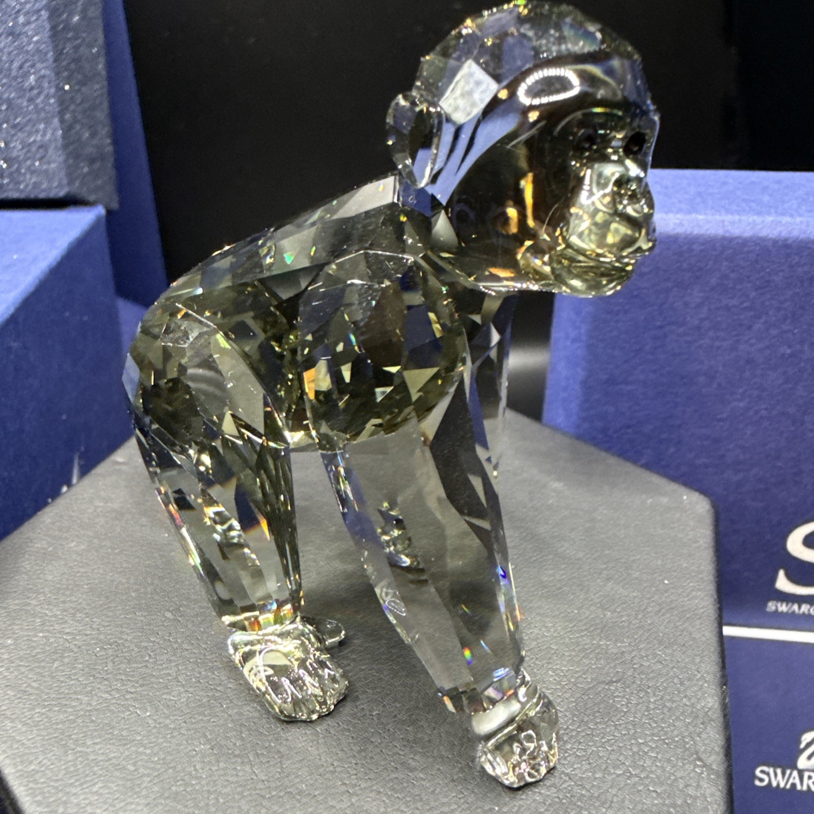 Swarovski Endangered Wildlife Gorilla Cub in Original Box With COA – Mint