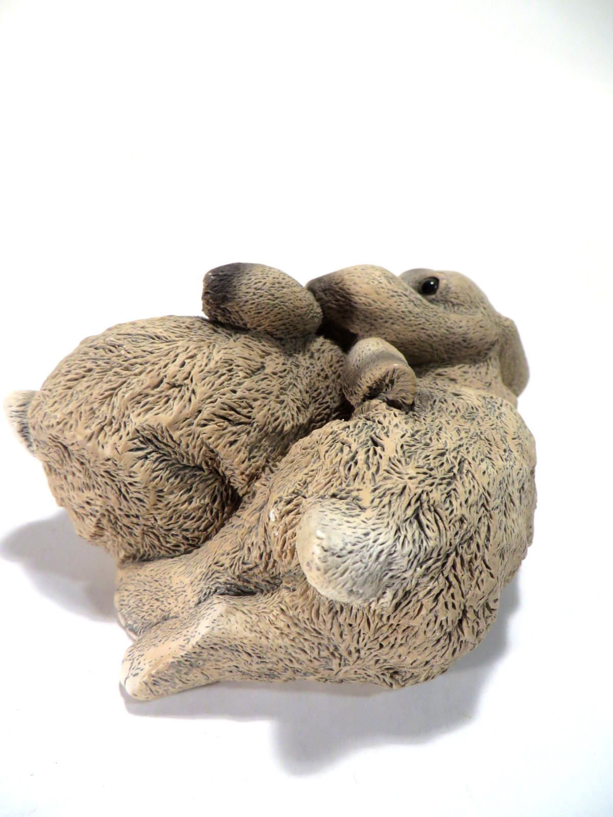 Stone Critters Bunny Rabbits Figurines Statue Stone Resin 4.5″x2″