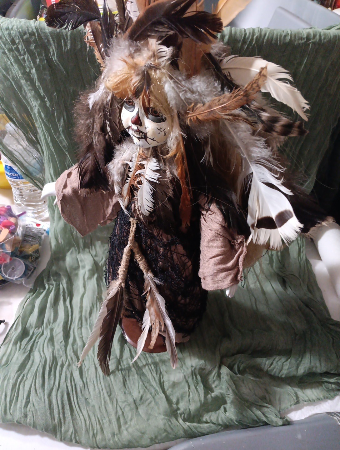 Custom Porcelian Handmade folk art witch doctor