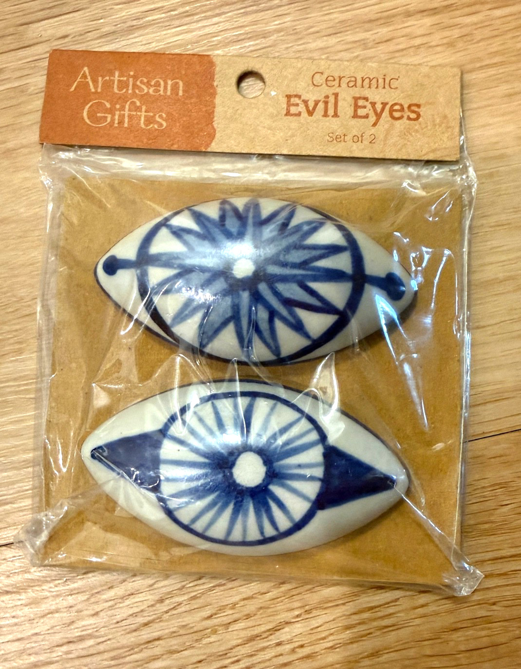 New World Market Ceramic Evil Eye Wall Hanging Decor Art Ornaments Evil Eyes #2