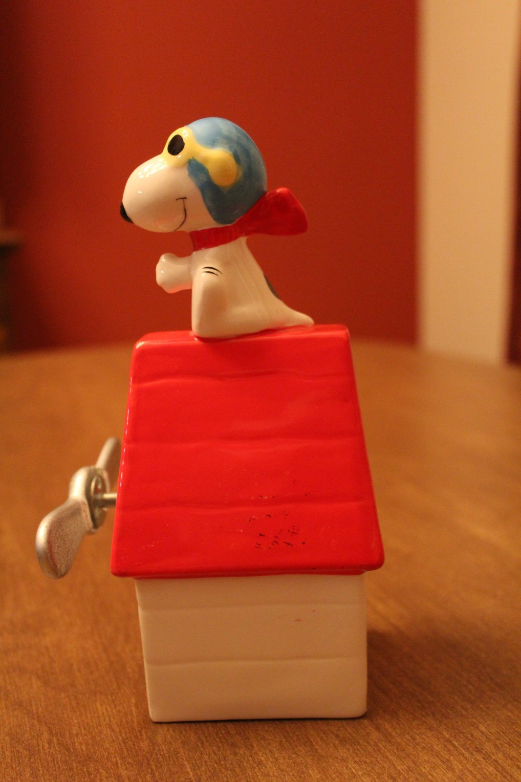 Willitts Snoopy Flying Ace Musical w/ Propeller & Box– 1965/66 Peanuts – Works