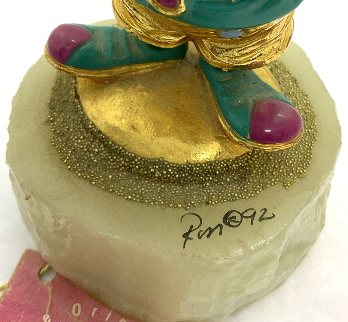 Vintage 1992 Ron Lees World of Clowns USA Circus Gold Plated Hand Painted Signed