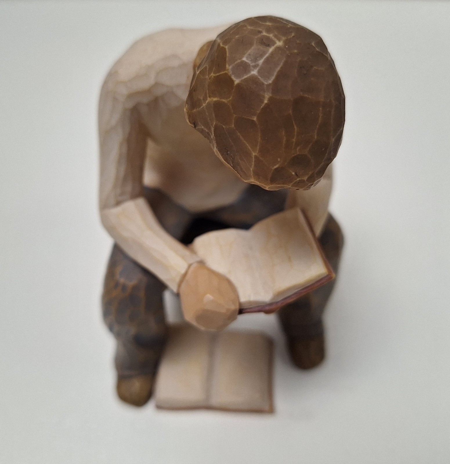 Willow Tree Figurine “Quest”, Seated Young Man Reading/Studying a Book, No Box