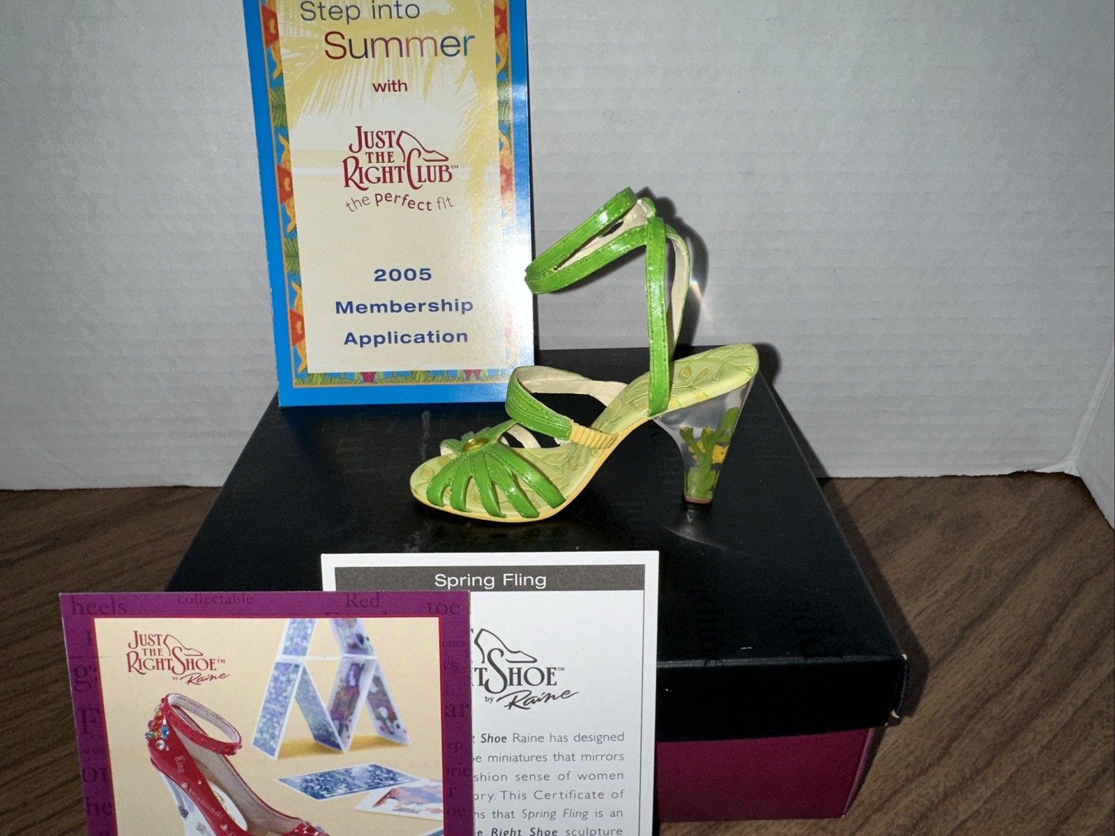DEFECTIVE other see details Just the Right Shoe SPRING FLING 2005 COA 25 G3D
