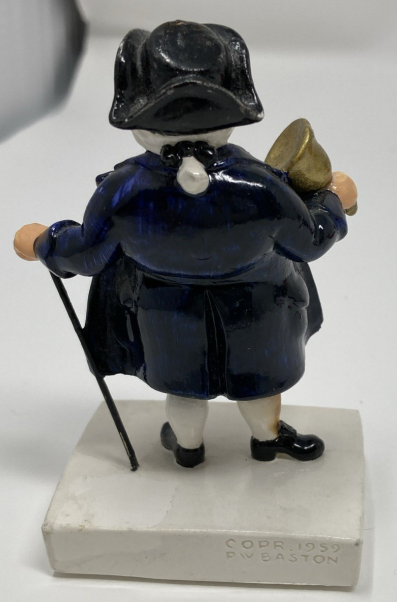 Sebastian Miniature Figurine Colonial Bell Ringer1959 EUC # 944