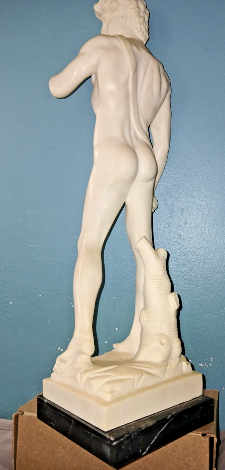 Top Collection LG 16″ Inch Tall Michelangelo’s David Statue Sculpture. #0679CH