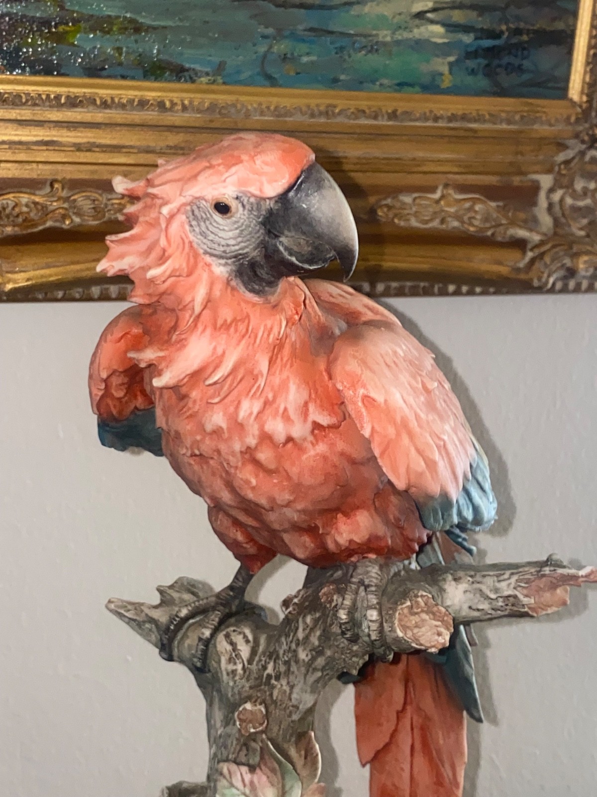 RARE! Signed, Giuseppe Armani “Scarlet Macaw Statue”