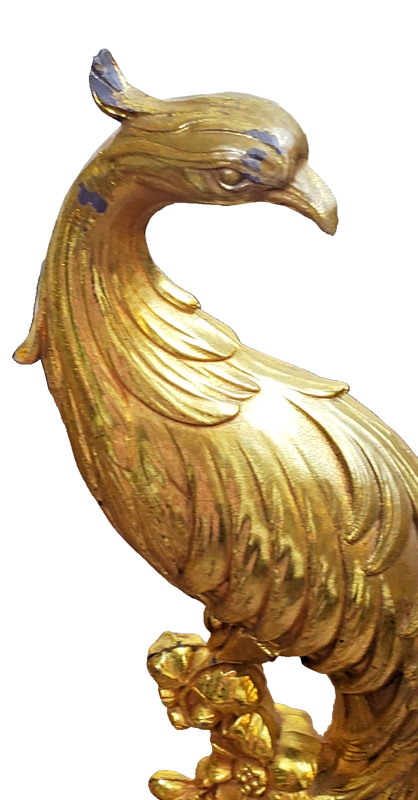 Vintage Syroco Gold Peacock Bird Figurines – Pair (Hollywood Regency) USA